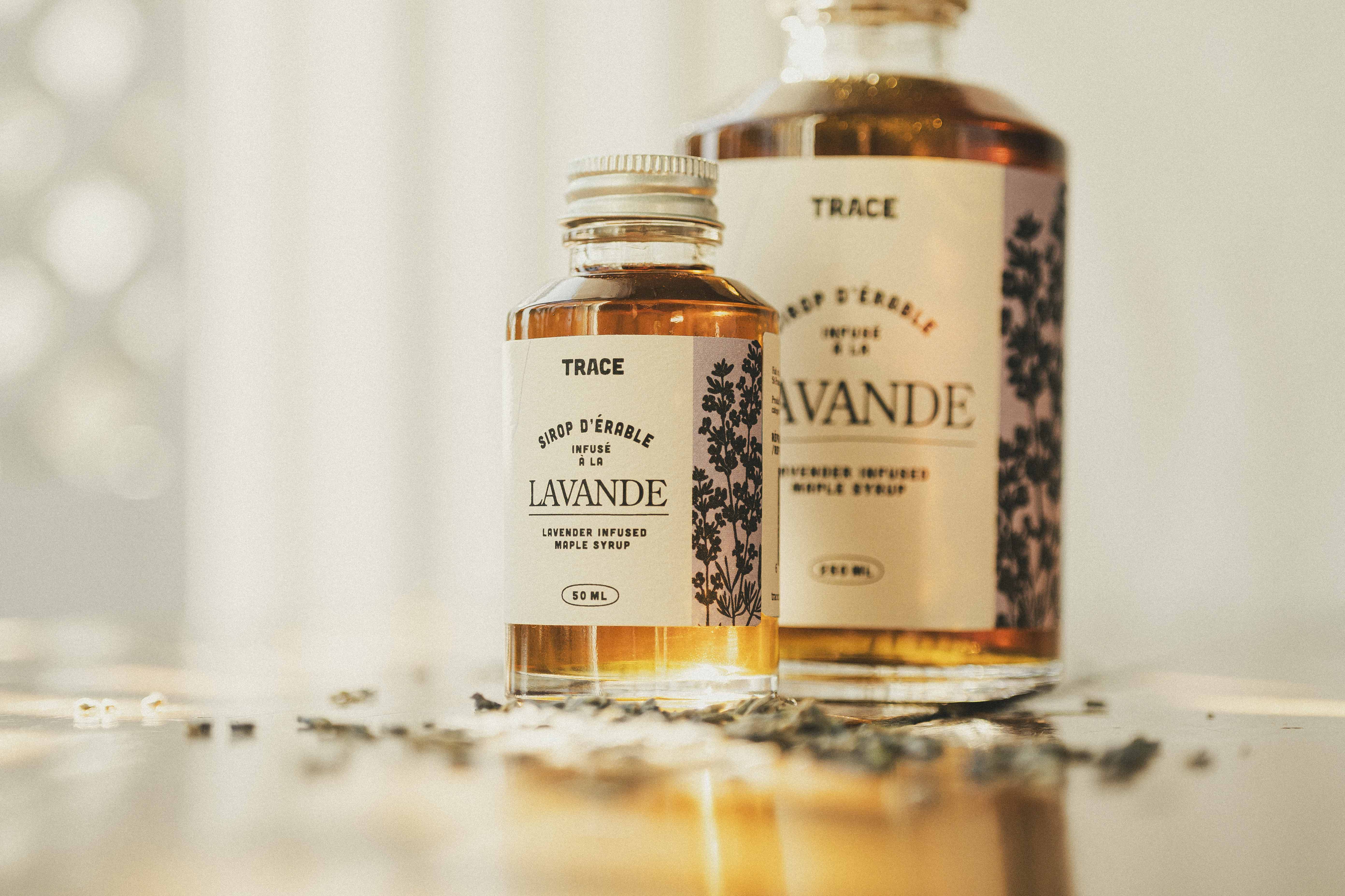 Sirop d'érable infusé à la lavande