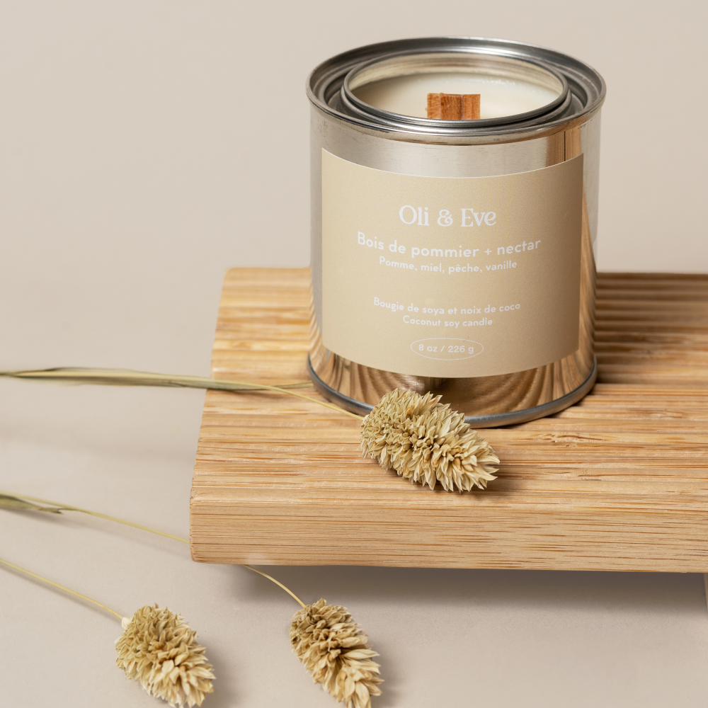 Chandelle - Bois de pommier et nectar