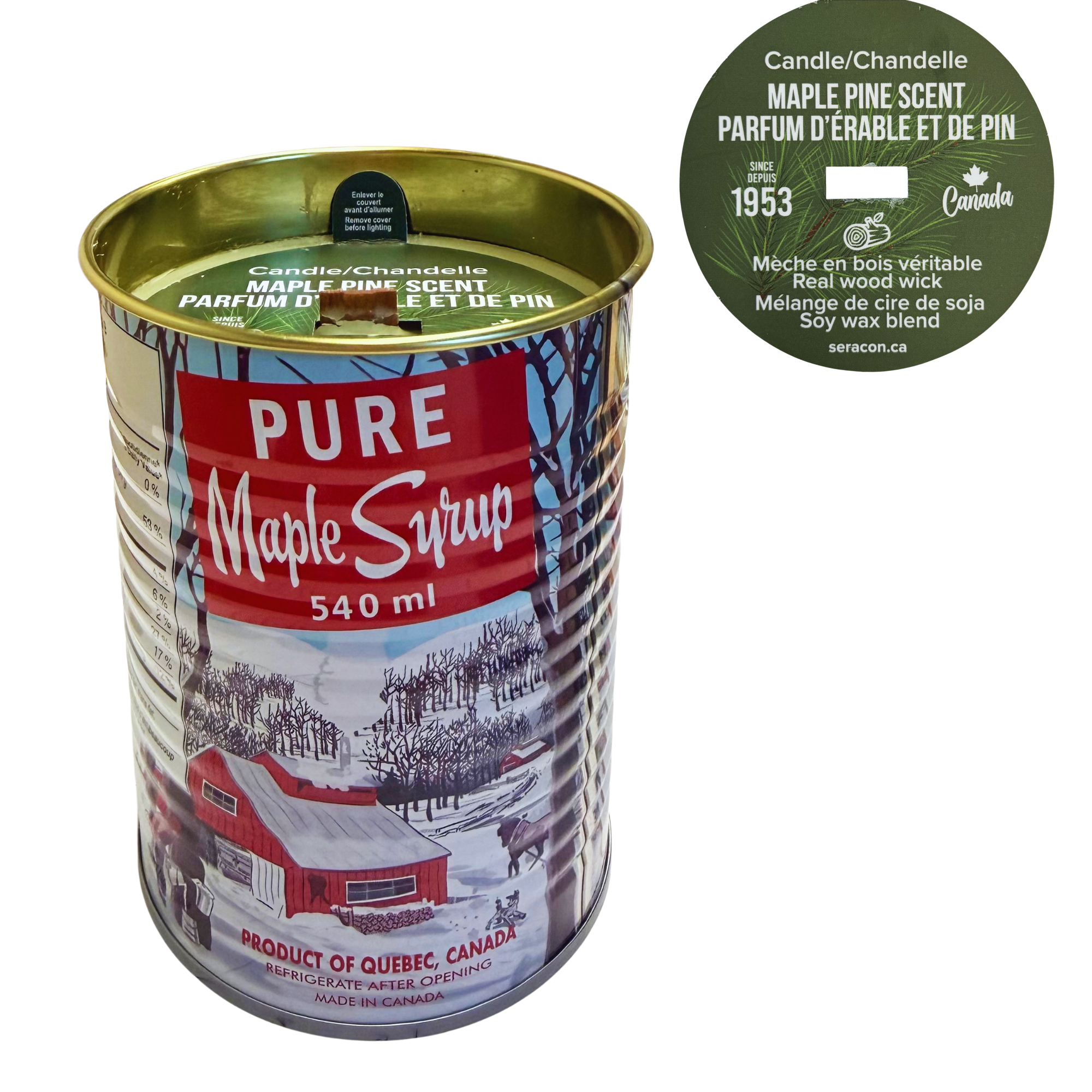 Chandelle au Sirop d’Érable - Boîte Iconique (540 ml)