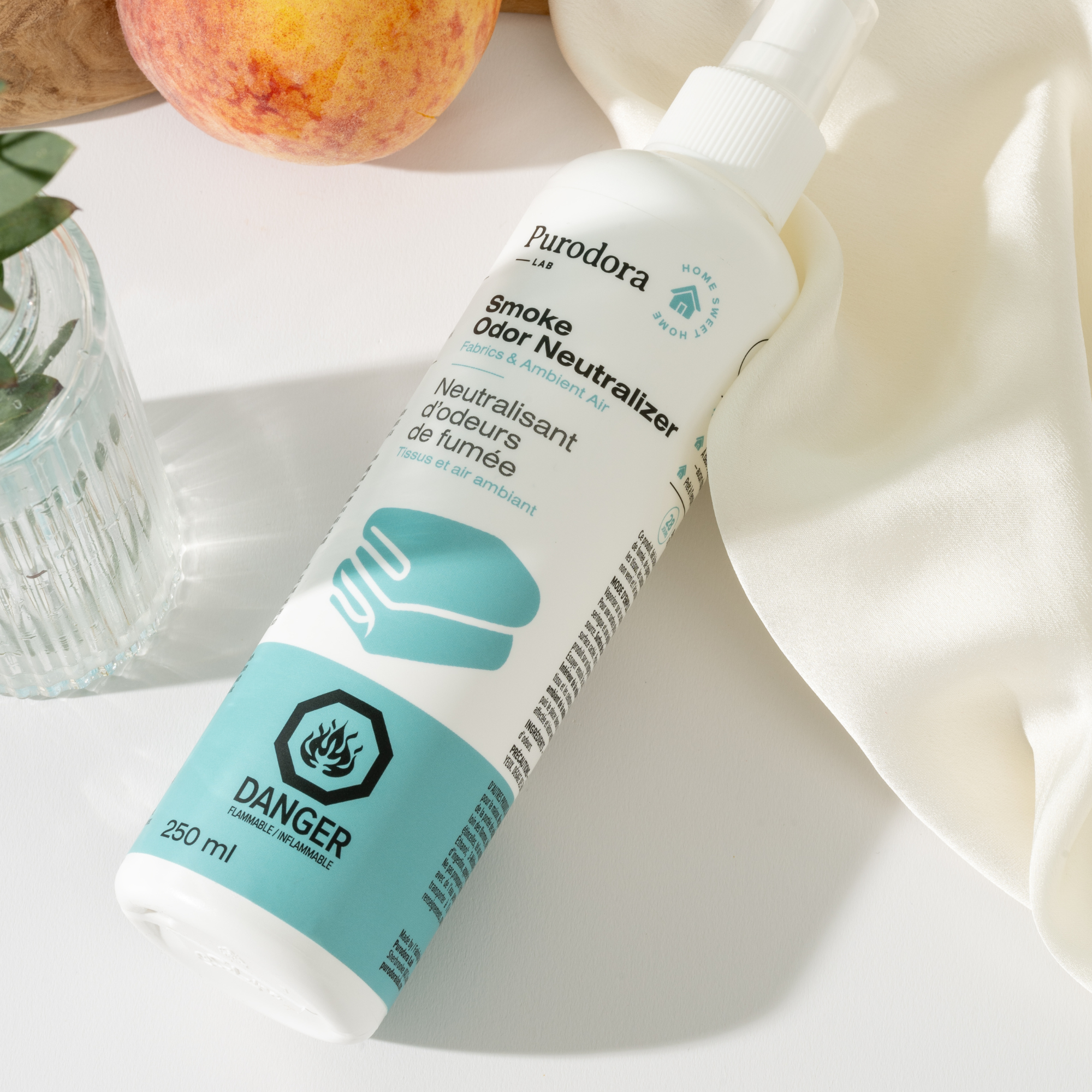 Smoke odor neutralizer for fabrics and ambient air