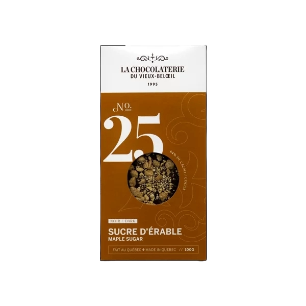 Tablette de chocolat - Sucre d'érable