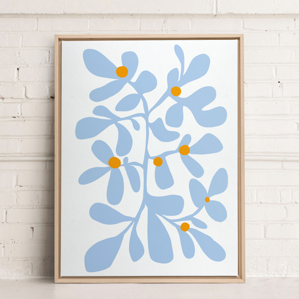 Fleurs - Bleu
