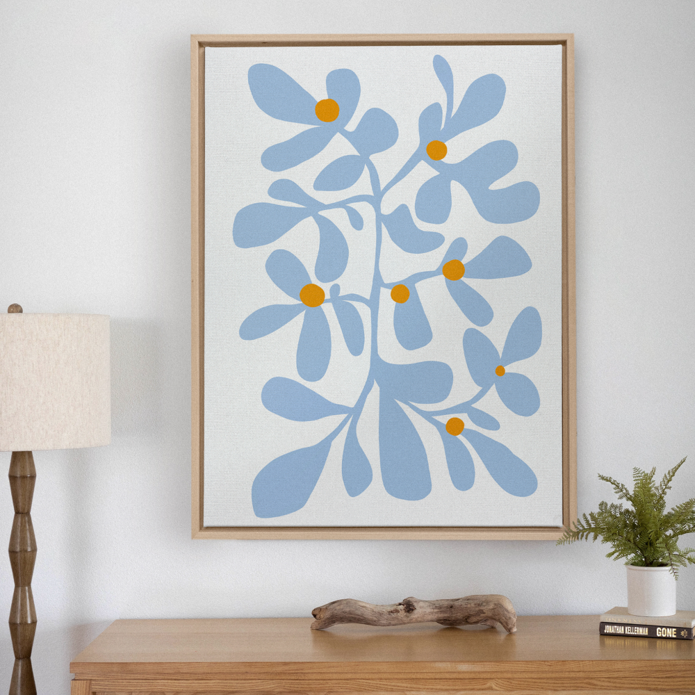 Fleurs - Bleu