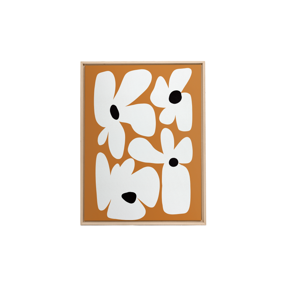 Fleurs larges - Orange