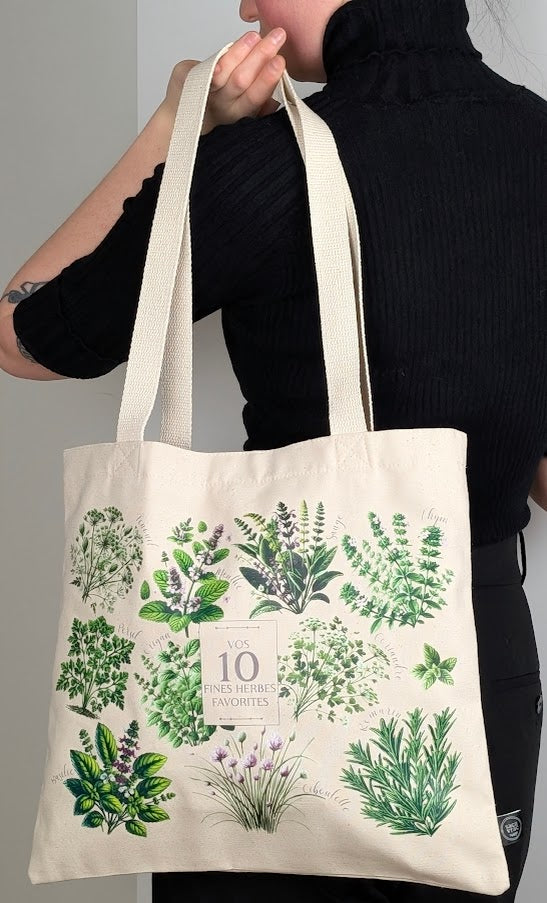 Tote Bag - Your 10 Favorite Herbs