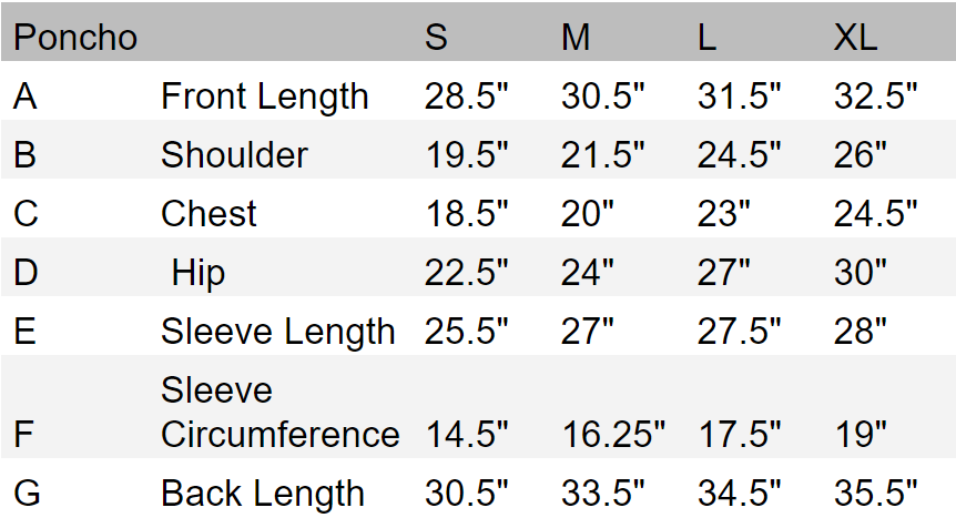 Hoodie Poncho Thundebird