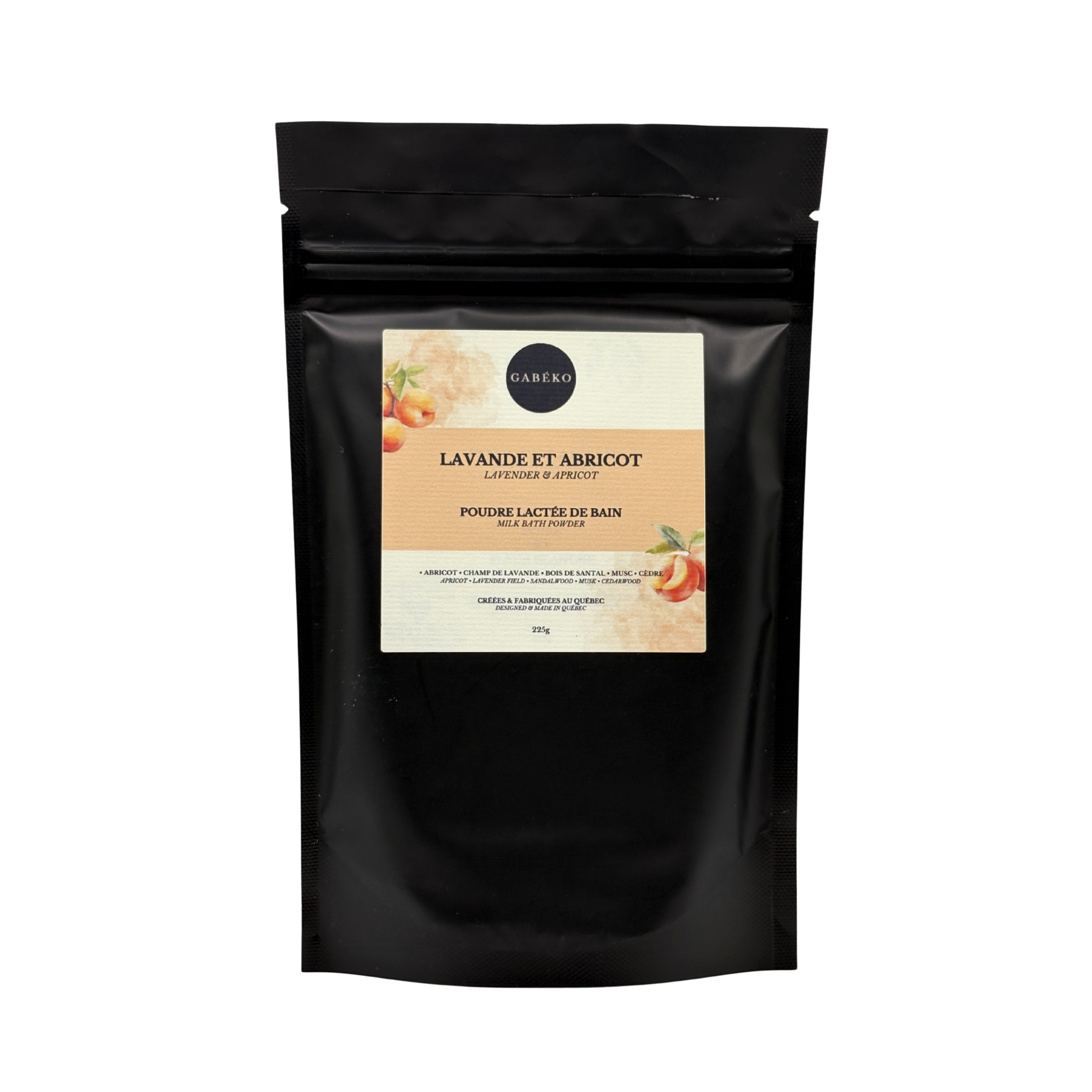 Poudre lactée - Lavande et abricot