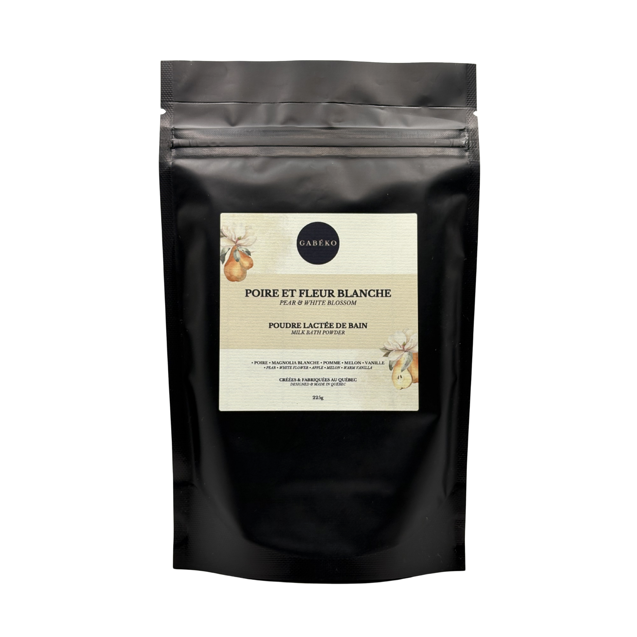 Poudre lactée - Poire et fleur blanche
