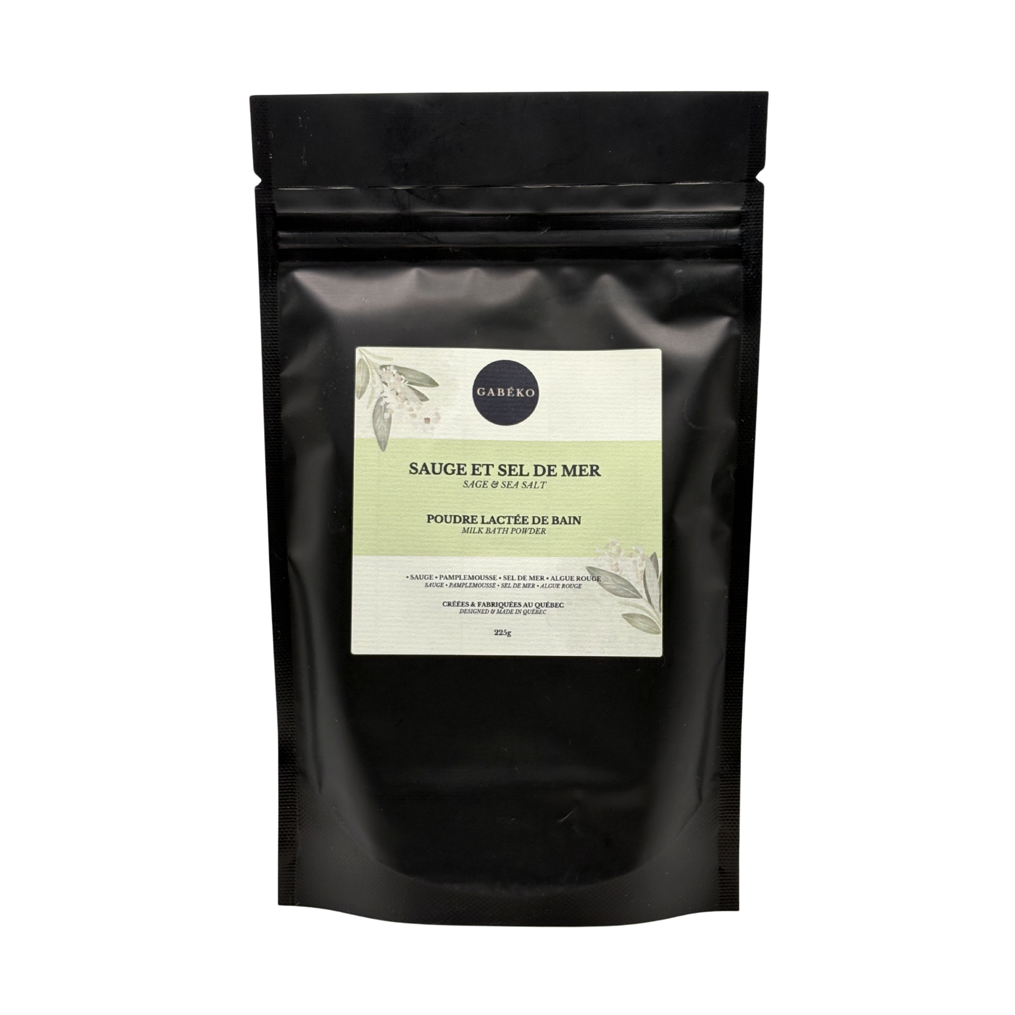 Poudre lactée - Sauge et sel de mer