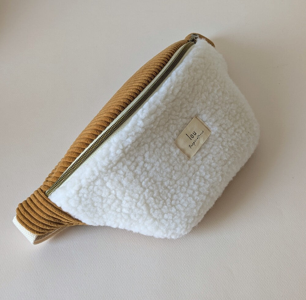 Sac banane | Sherpa & Velours | Camel