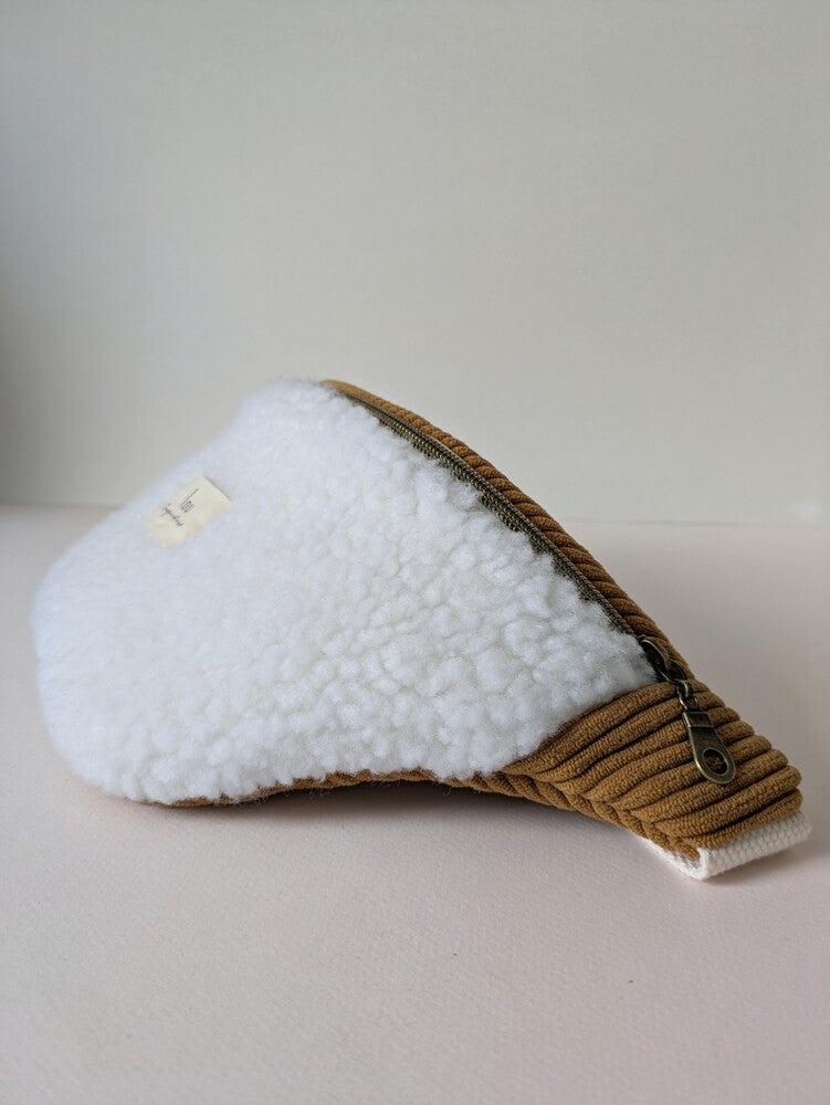 Sac banane | Sherpa & Velours | Camel