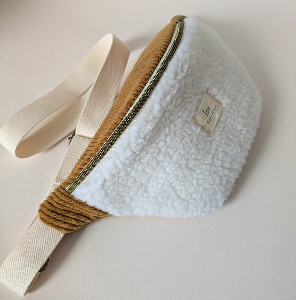 Sac banane | Sherpa & Velours | Camel