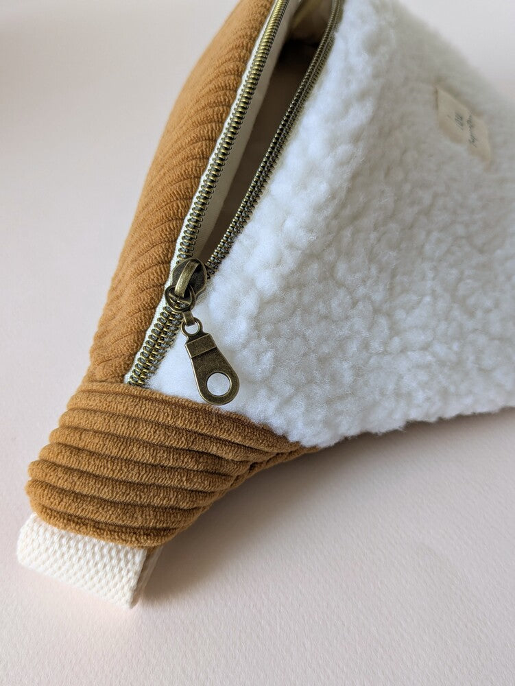 Sac banane | Sherpa & Velours | Camel