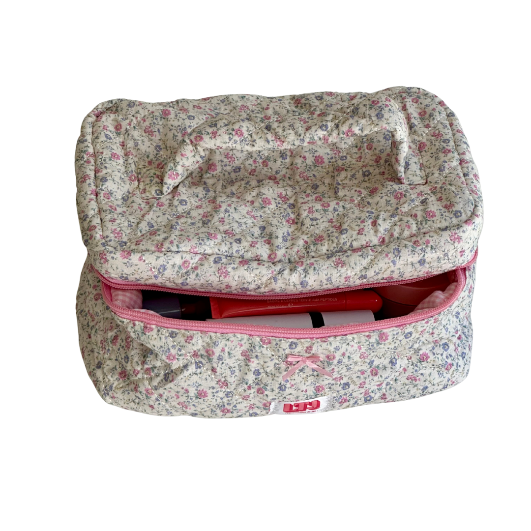 Sac maquillage floral - Chérie