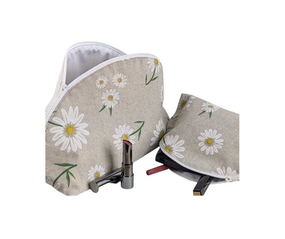 Sac à maquillage - Marguerites