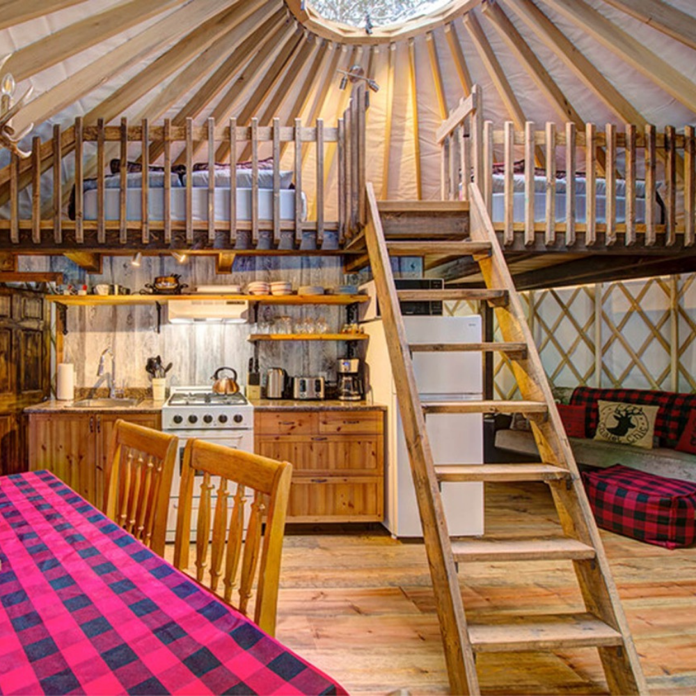 Deux nuitées en yourte et fondue pour 2 personnes - Hébergement Lac Copping