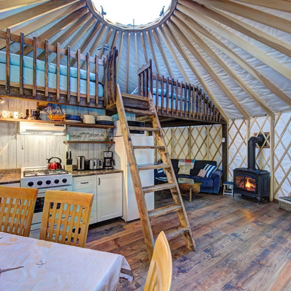 Deux nuitées en yourte et fondue pour 2 personnes - Hébergement Lac Copping