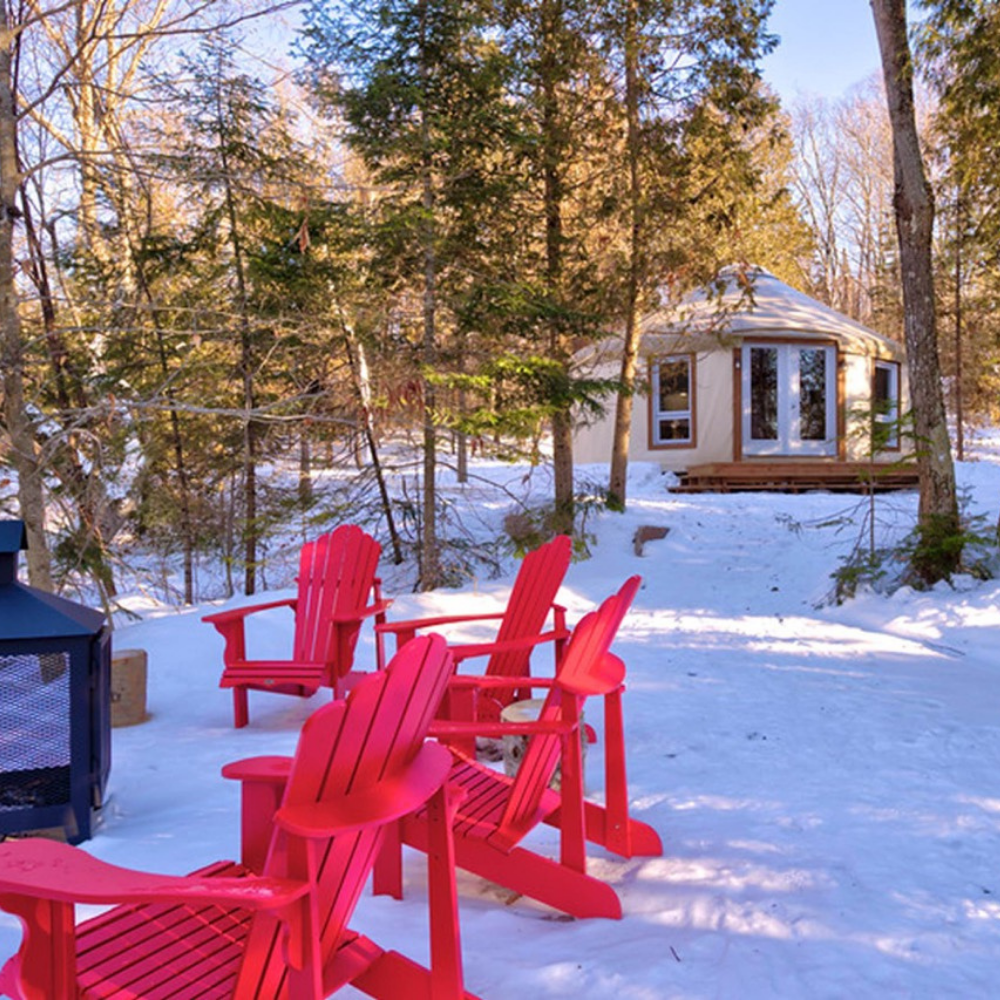 Deux nuitées en yourte et fondue pour 2 personnes - Hébergement Lac Copping
