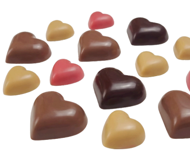 Boîte de chocolats - Explosion de coeurs