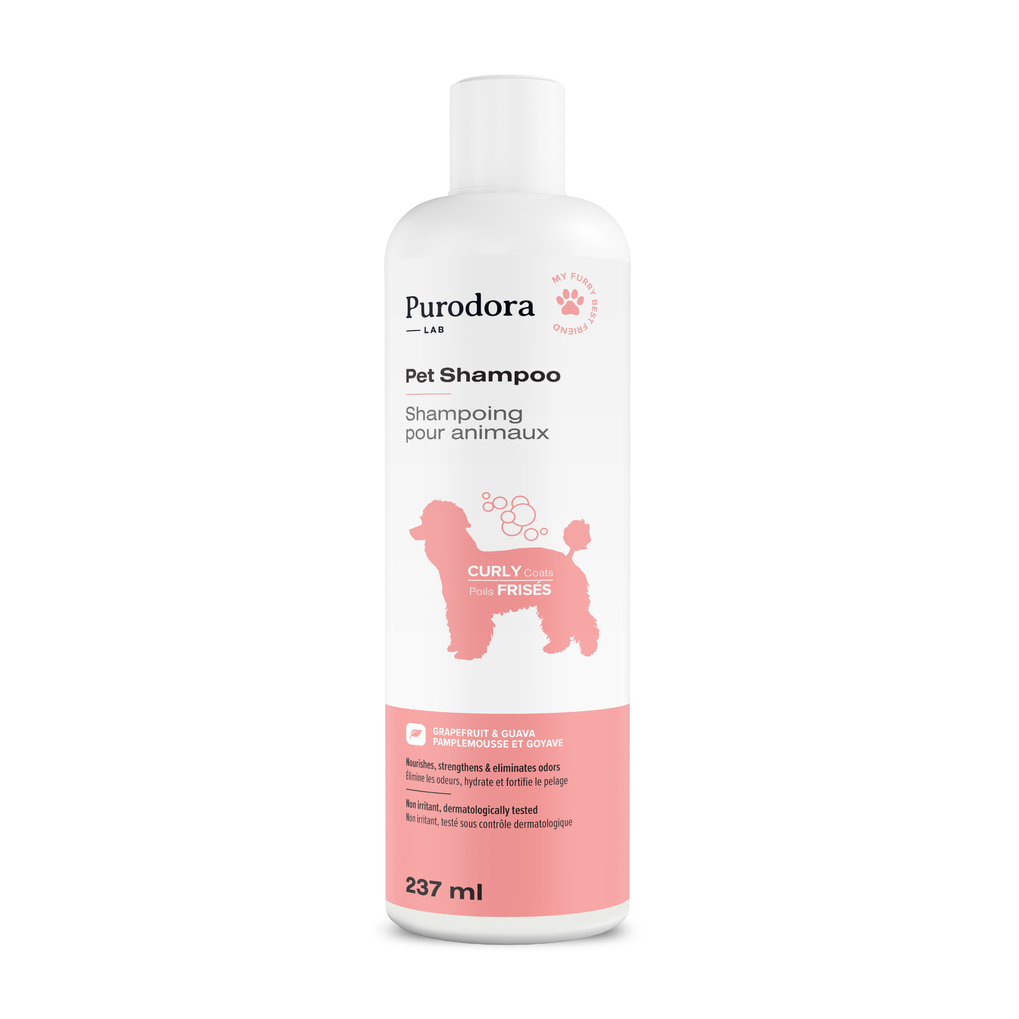 Shampoo for curly-haired animals