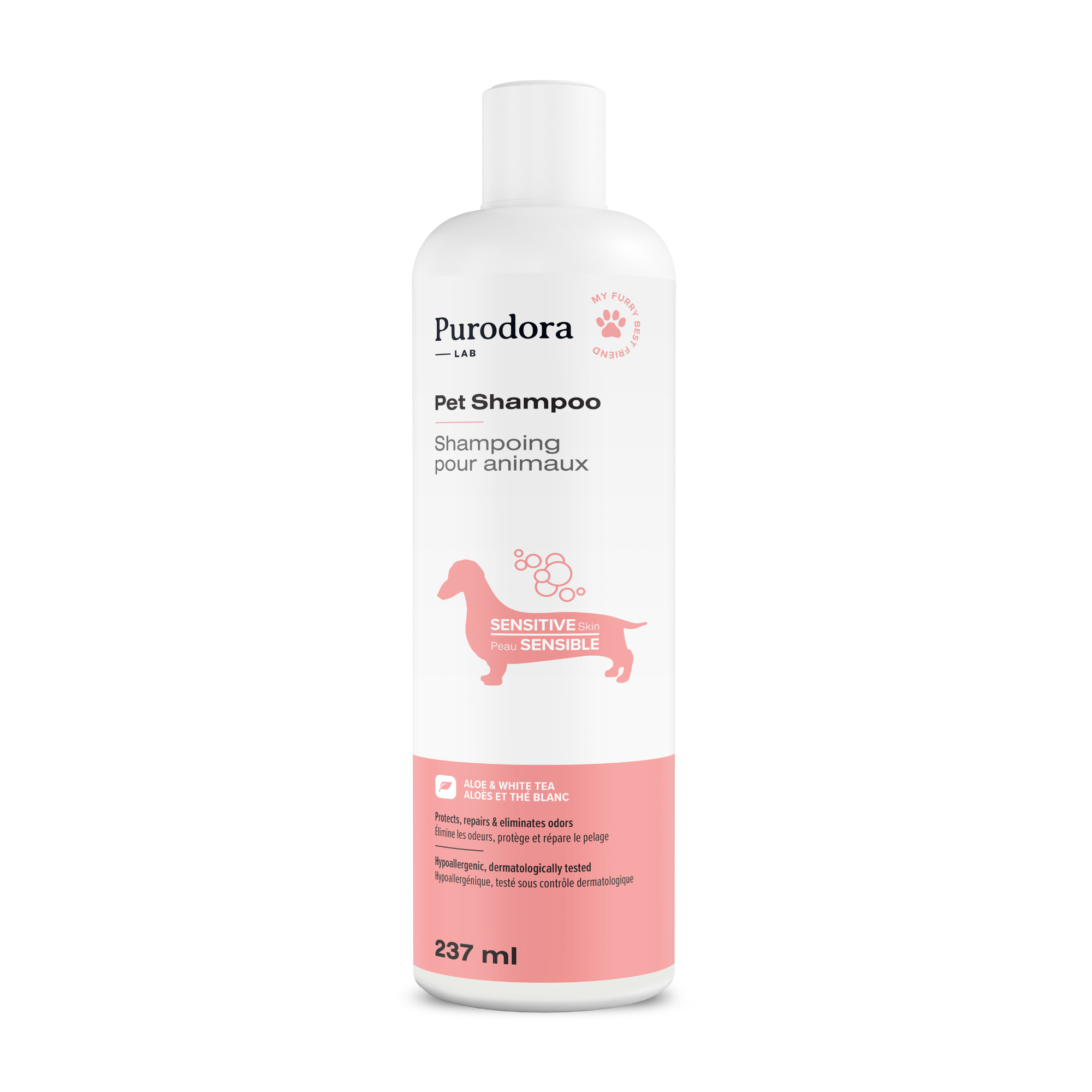 Shampoo for pets with sensitive skin