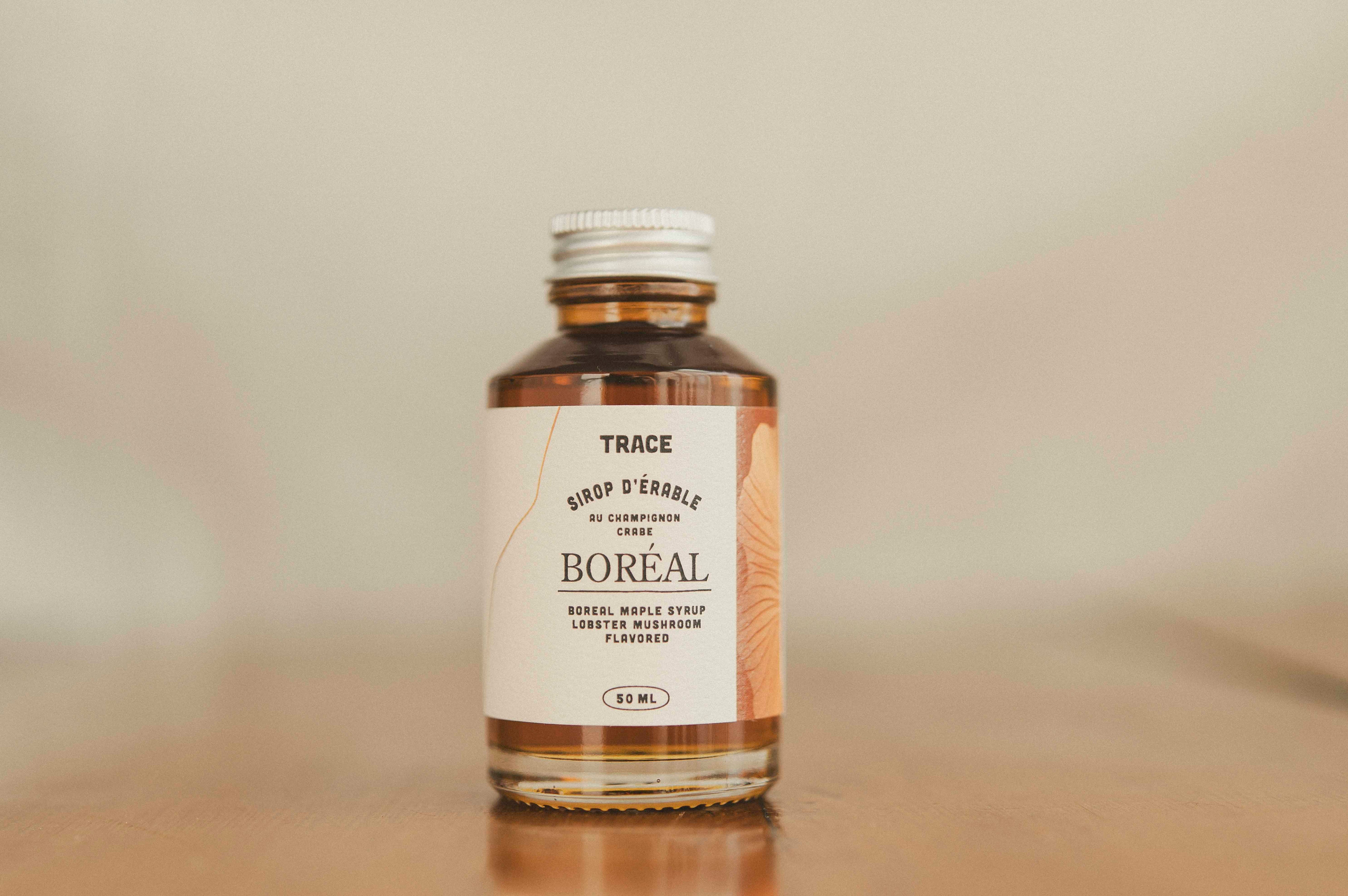 Sirop d'érable boréal au Champignon crabe