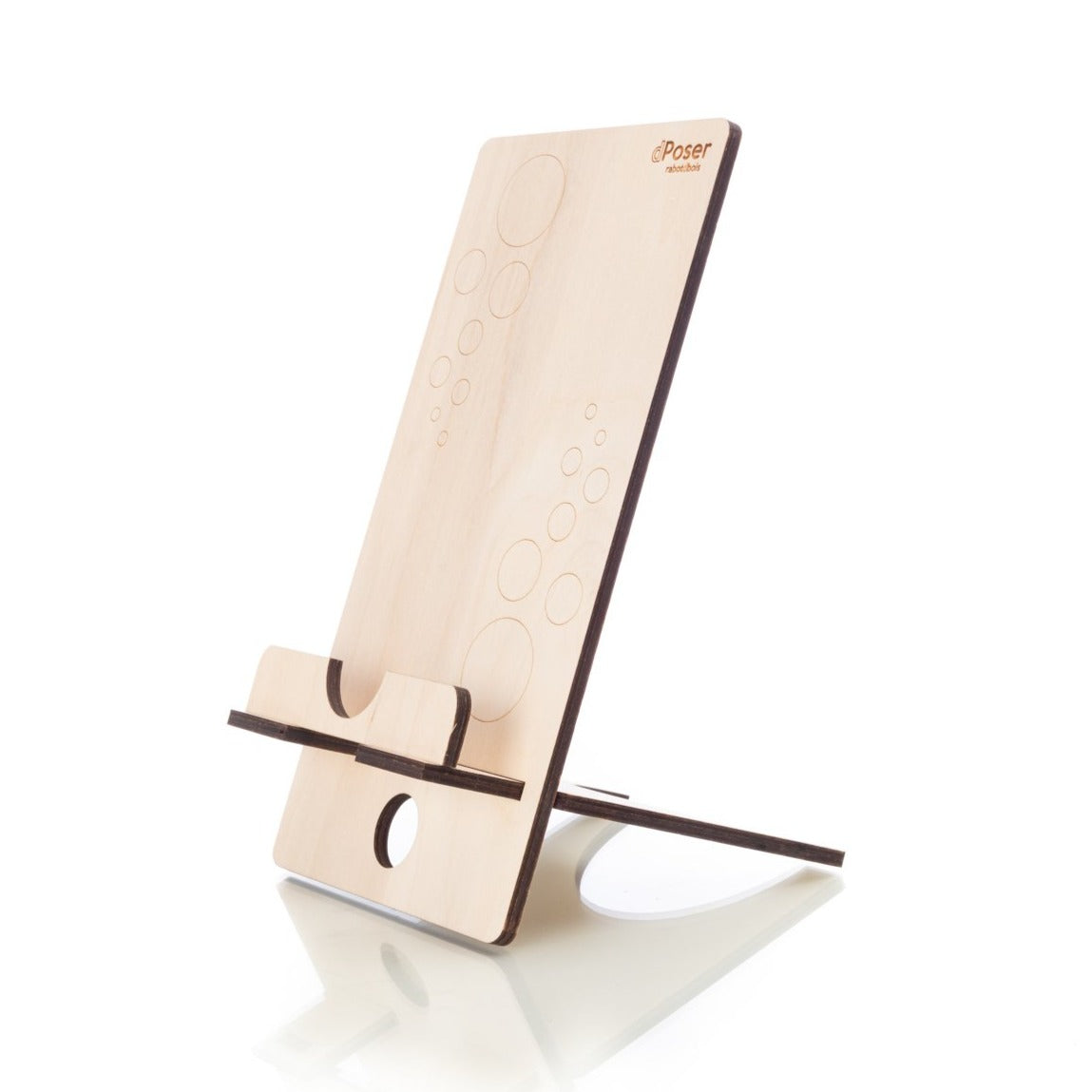"d-Poser" electronic tablet stand