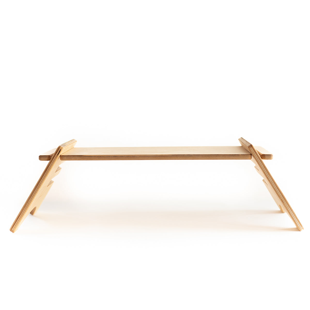 Wooden computer monitor stand