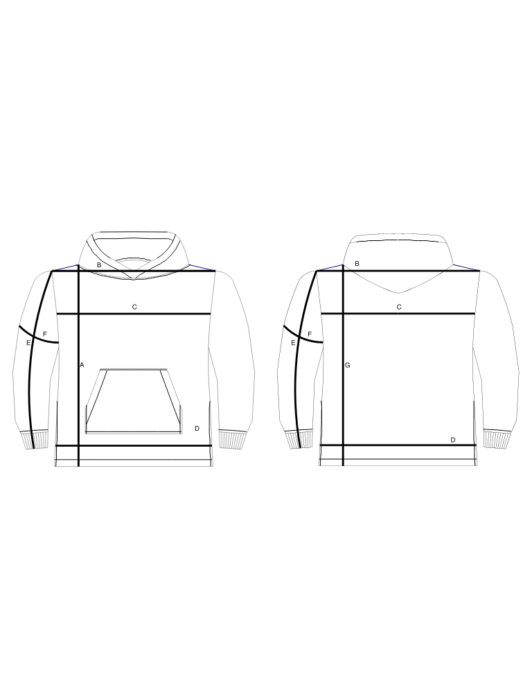 Hoodie Poncho Thundebird