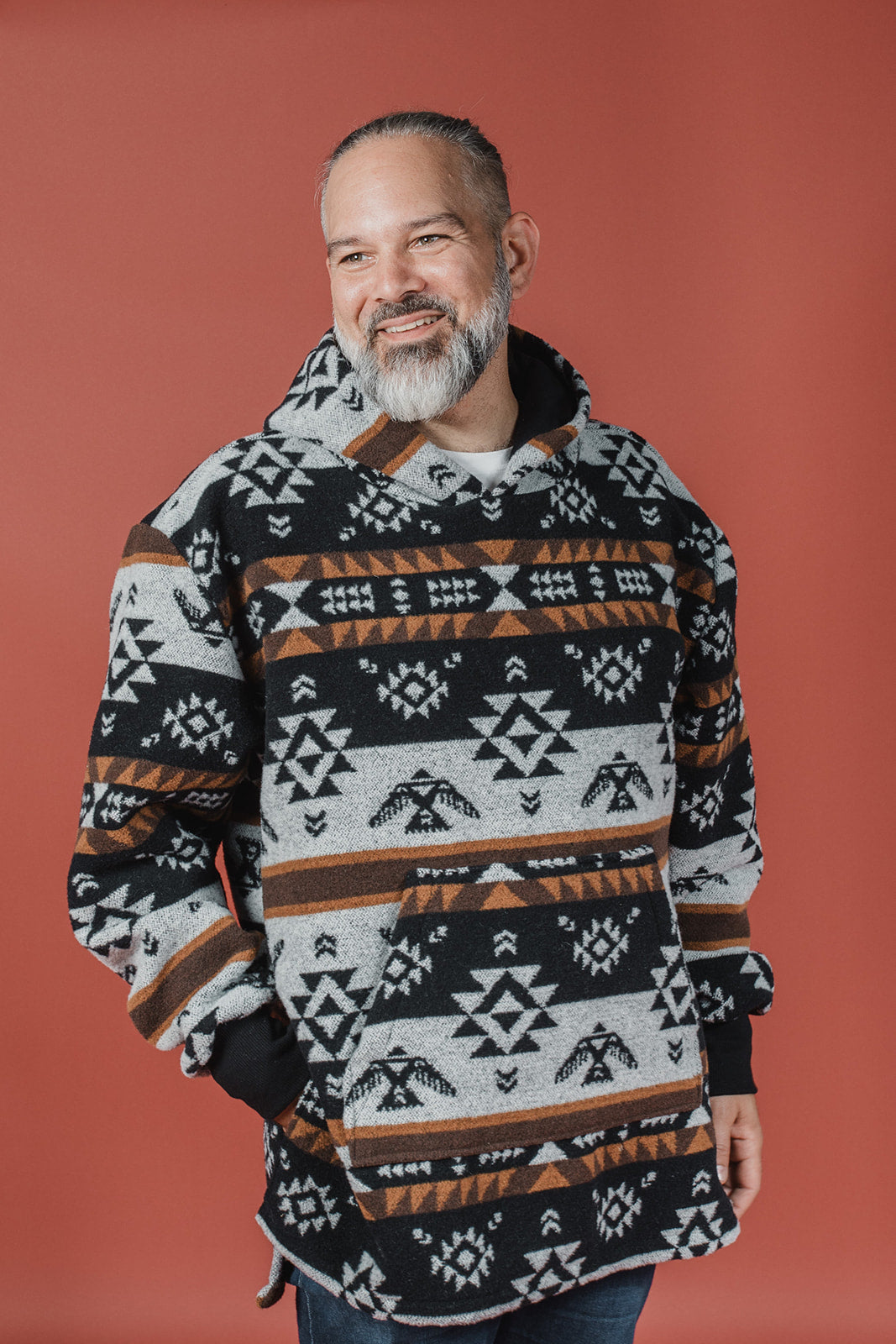 Hoodie Poncho Thundebird