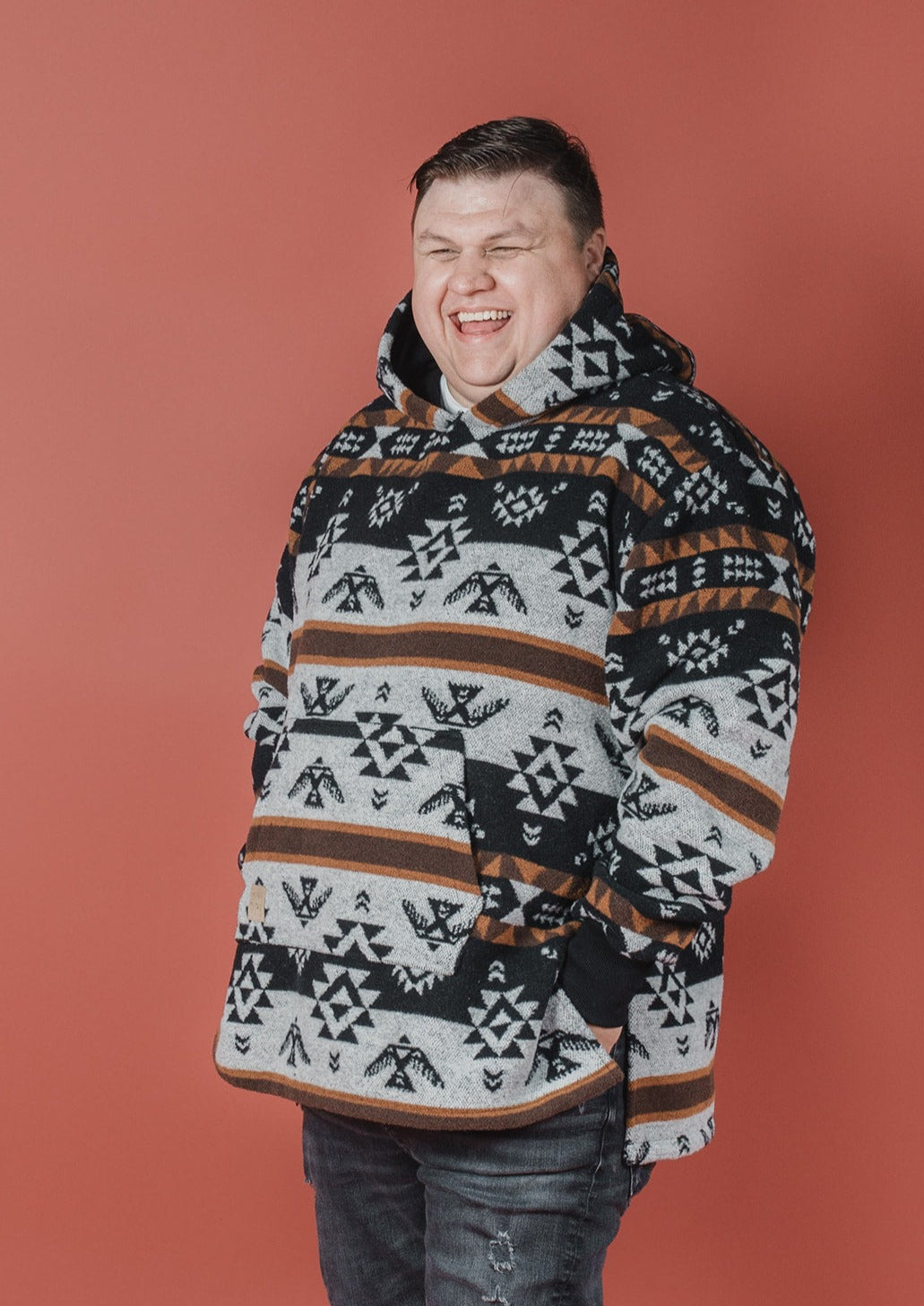 Hoodie Poncho Thundebird