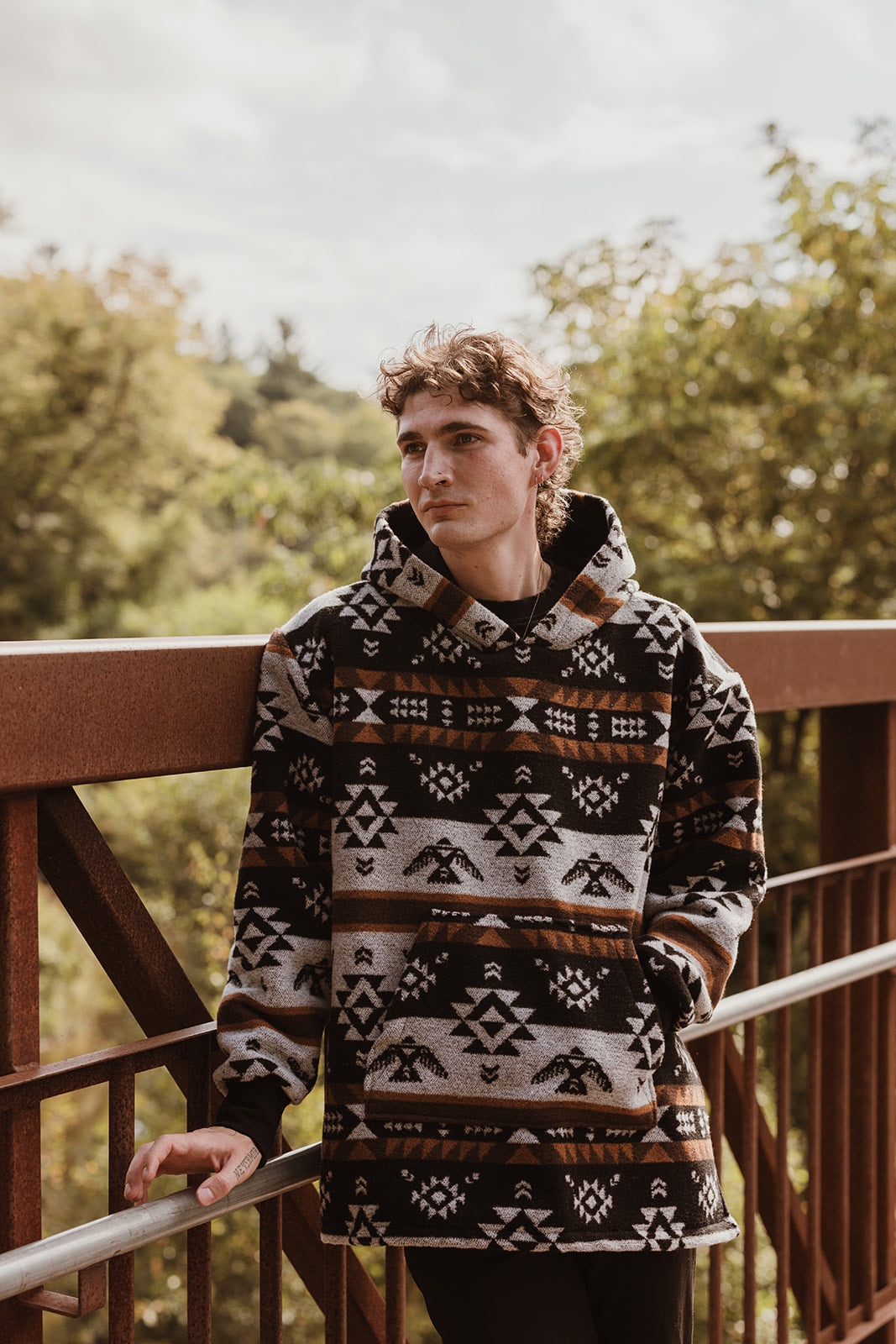 Hoodie Poncho Thundebird