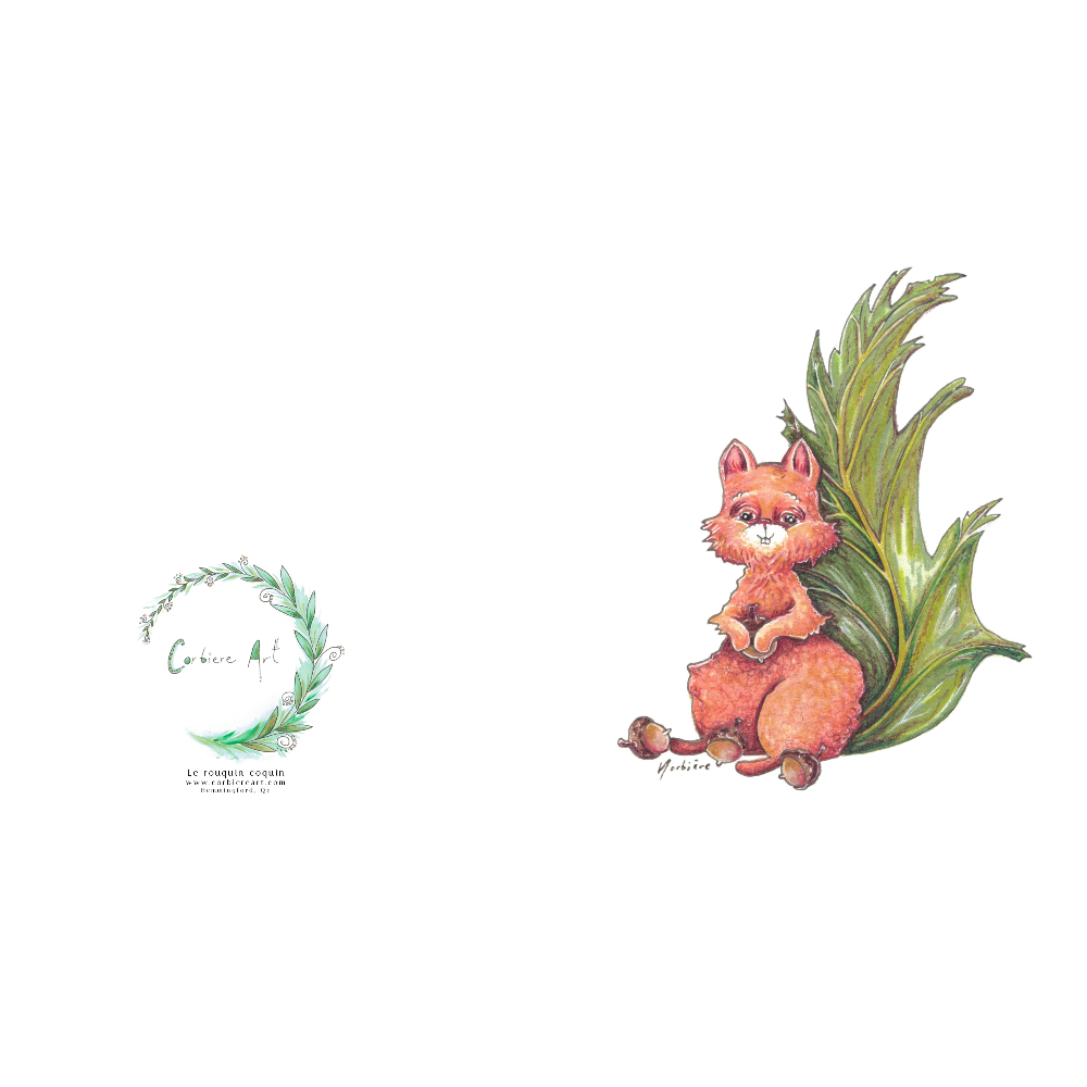 Carte de souhaits - Rouquin coquin