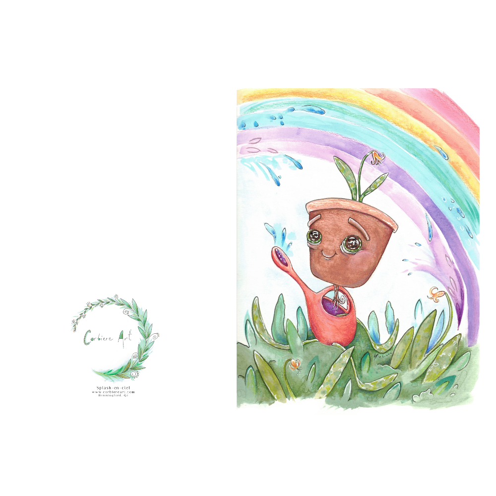Carte de souhaits - Splash-en-ciel