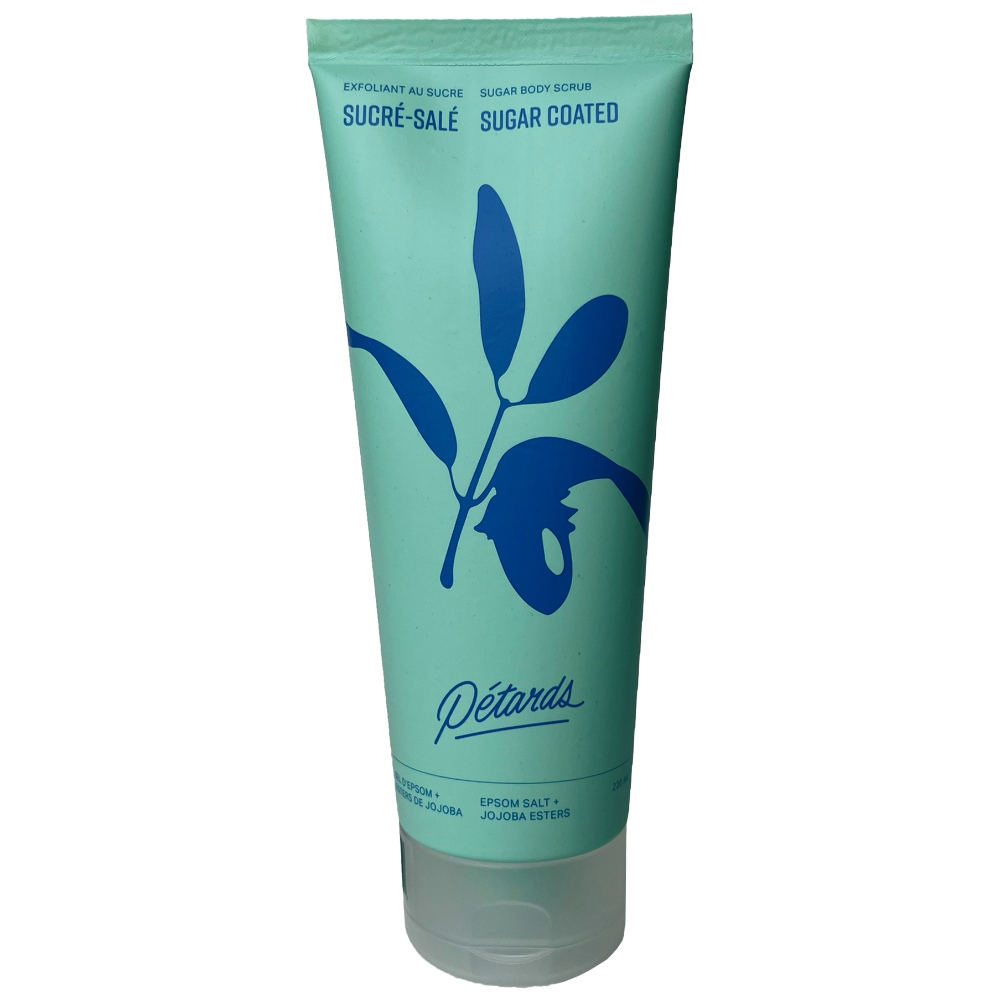 Exfoliant minéral au sucre + sel d'epsom