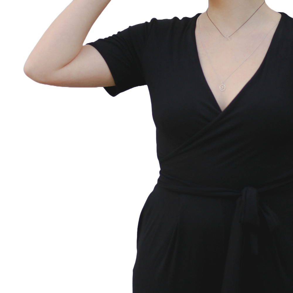 Jumpsuit cache-coeur en bambou