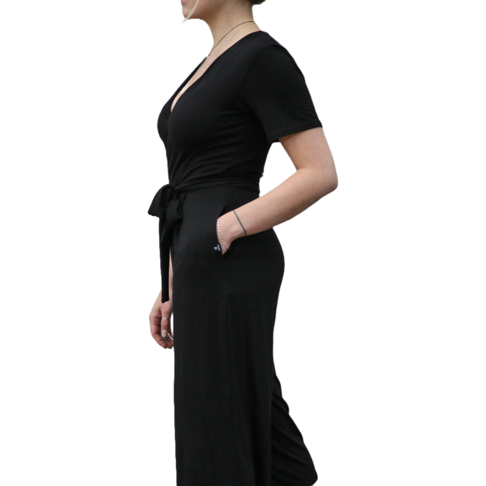 Jumpsuit cache-coeur en bambou