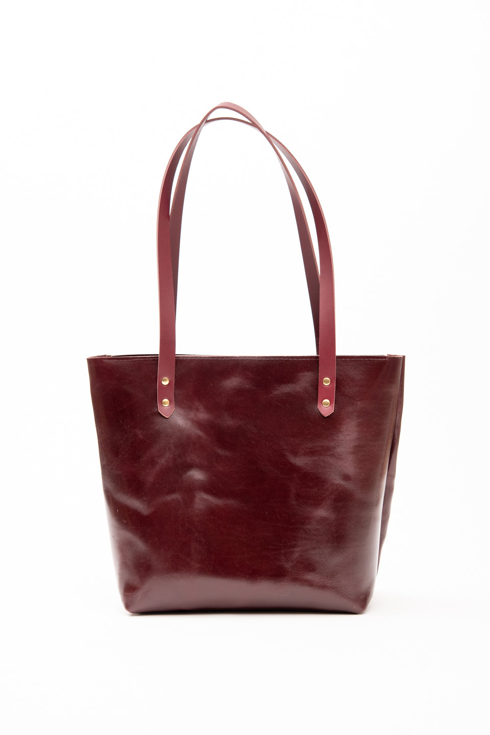 Minimalist leather tote bag models FLORENCE and FIRENZE