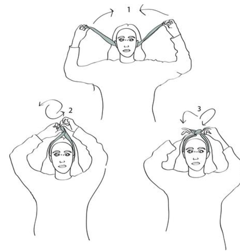 Bandeau à torsader avec tige de métal intégrée