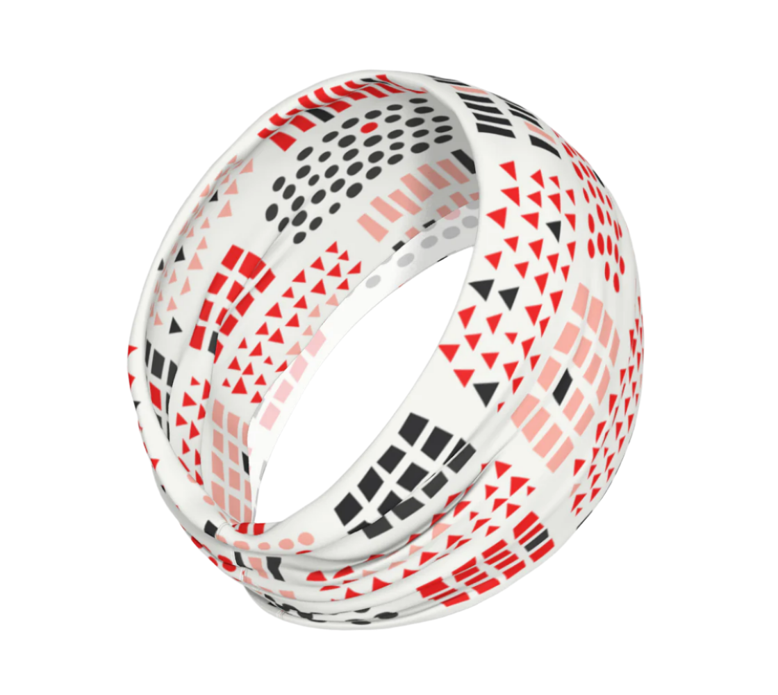 Bandeau ou foulard en galets et pierres