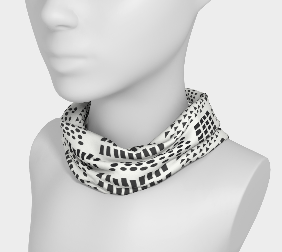 Bandeau ou foulard en galets et pierres. Doux et blanc