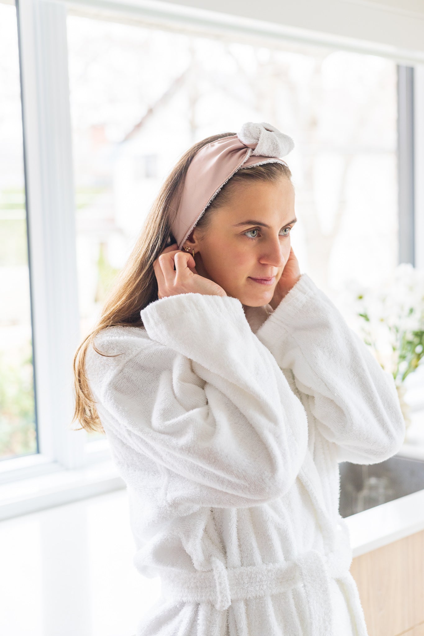 Bandeau pour prendre soin de soi (stock)