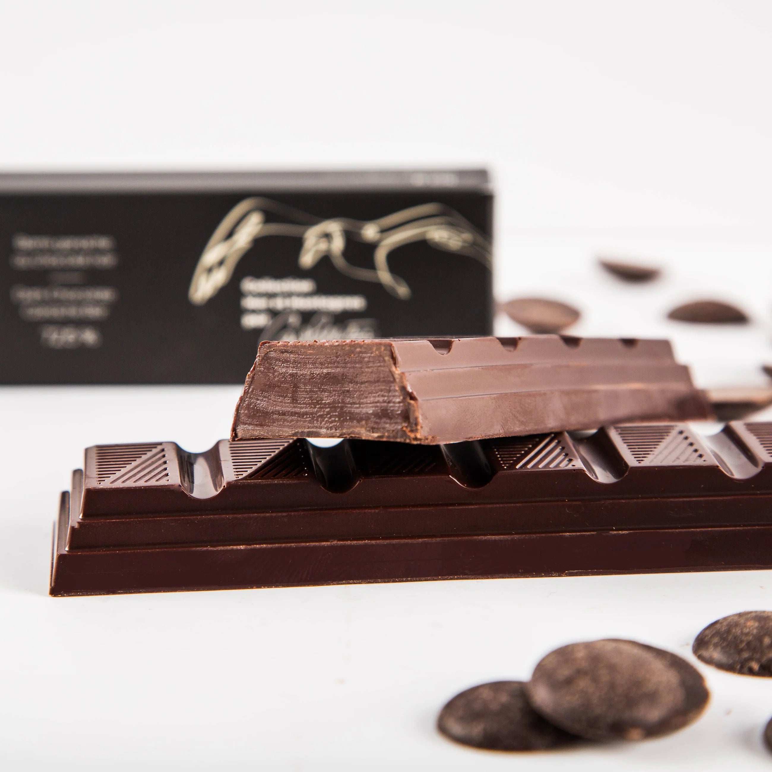 Barre de chocolat - Barre ganache au chocolat noir 72.5%