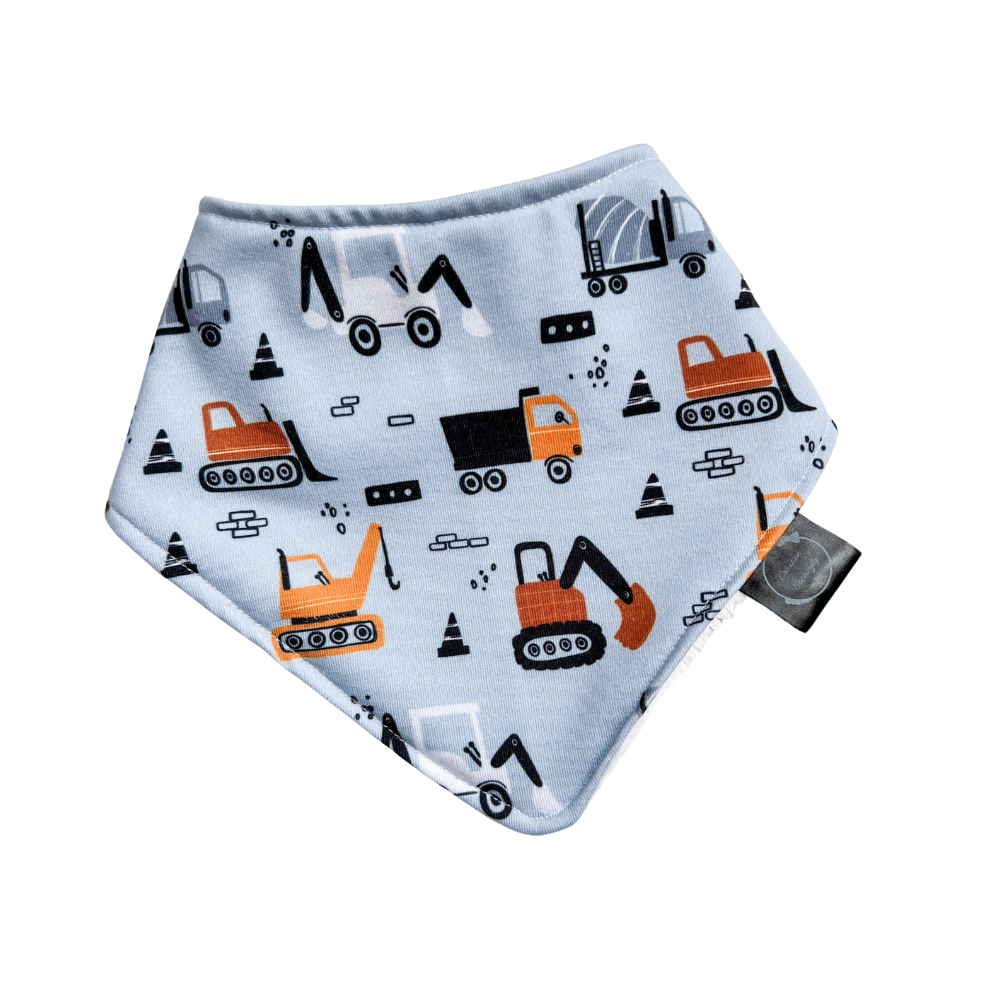 Bavoir pour bébé - Camions de construction