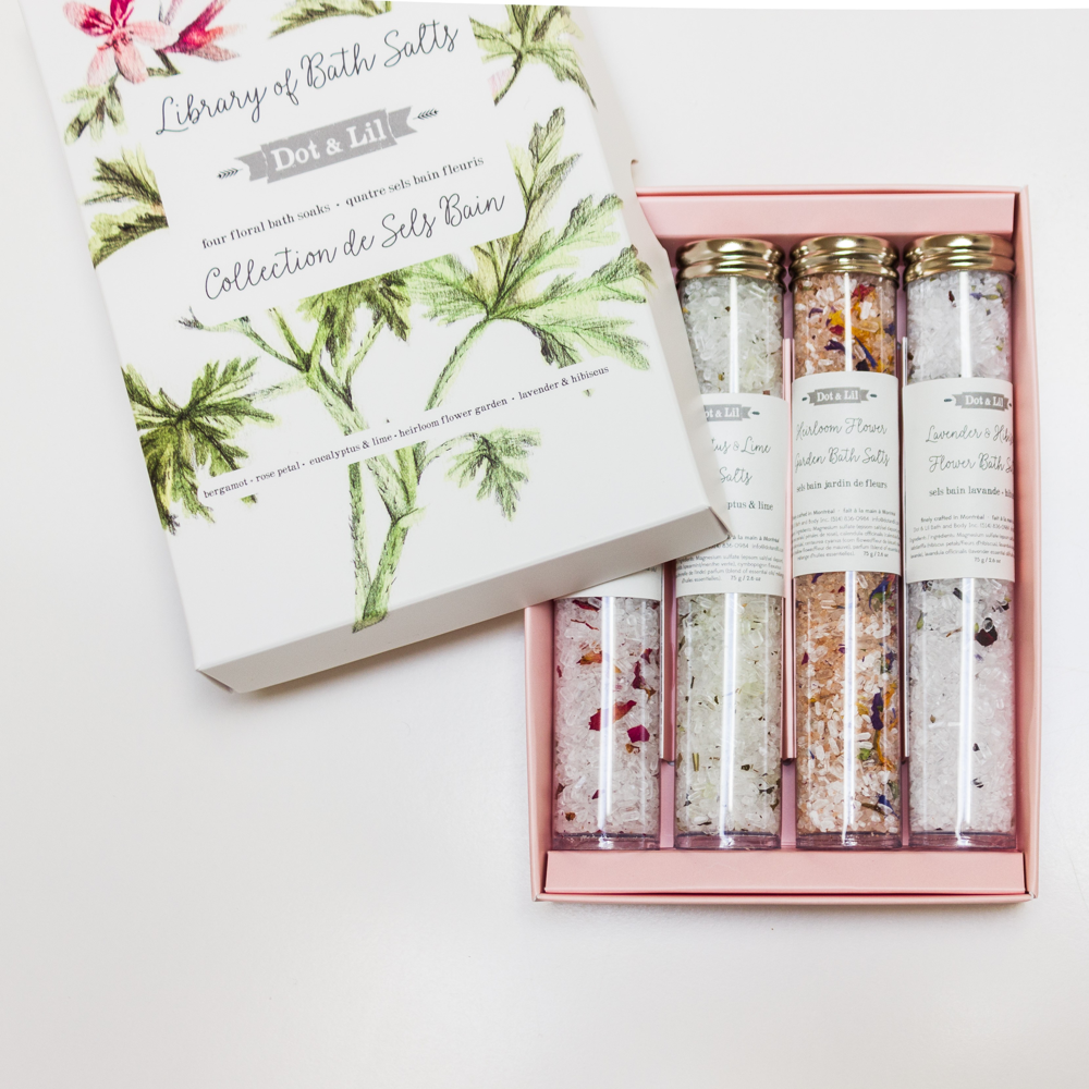 Coffret cadeau - Collection de sels de bain
