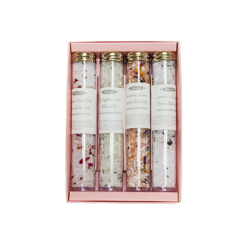 Coffret cadeau - Collection de sels de bain