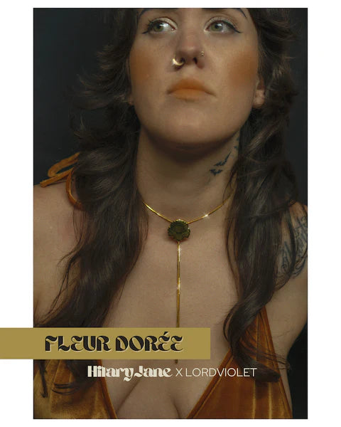 Bolo Tie - Fleur Dorée