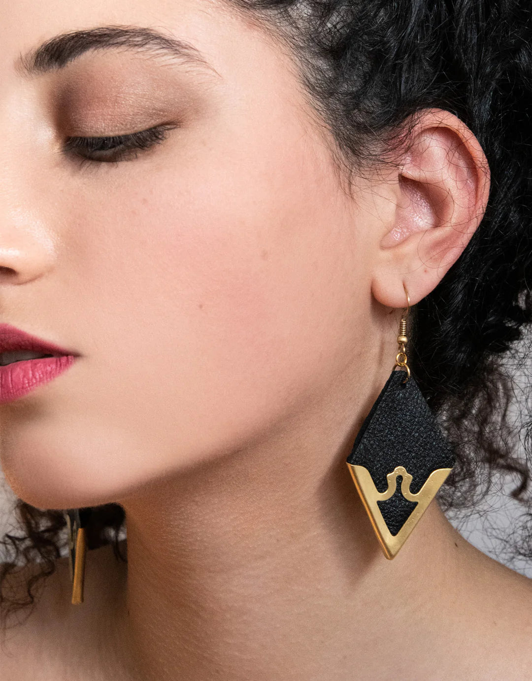 Boucles d'oreilles à pointe en laiton - Sultry