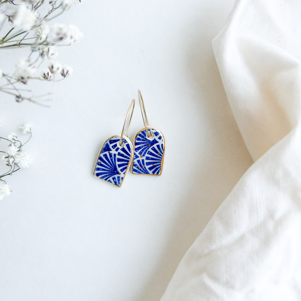 Boucles d'oreilles en céramique - WAM 0009