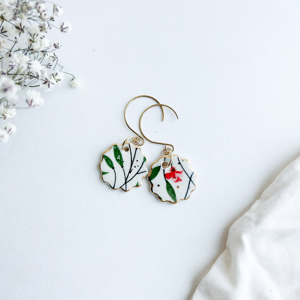 Boucles d'oreilles en céramique - WAM 0010